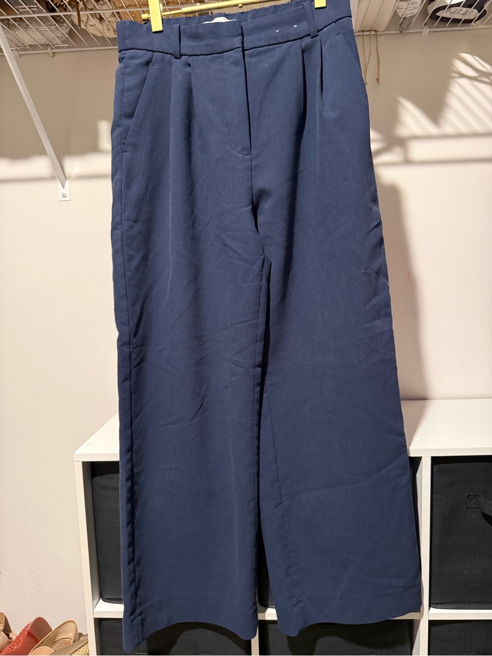 Abercrombie & Fitch Navy Wide-Leg Men’s Trousers